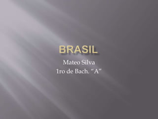 Mateo Silva
1ro de Bach. “A”
 