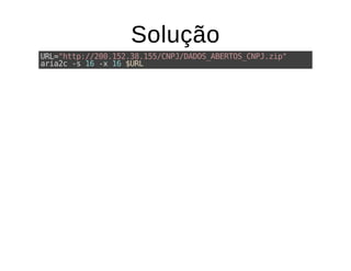 SoluçãoSolução
URL="http://200.152.38.155/CNPJ/DADOS_ABERTOS_CNPJ.zip"
aria2c -s 16 -x 16 $URL
 