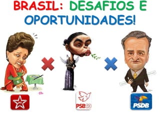 BRASIL: DESAFIOS E 
OPORTUNIDADES! 
 