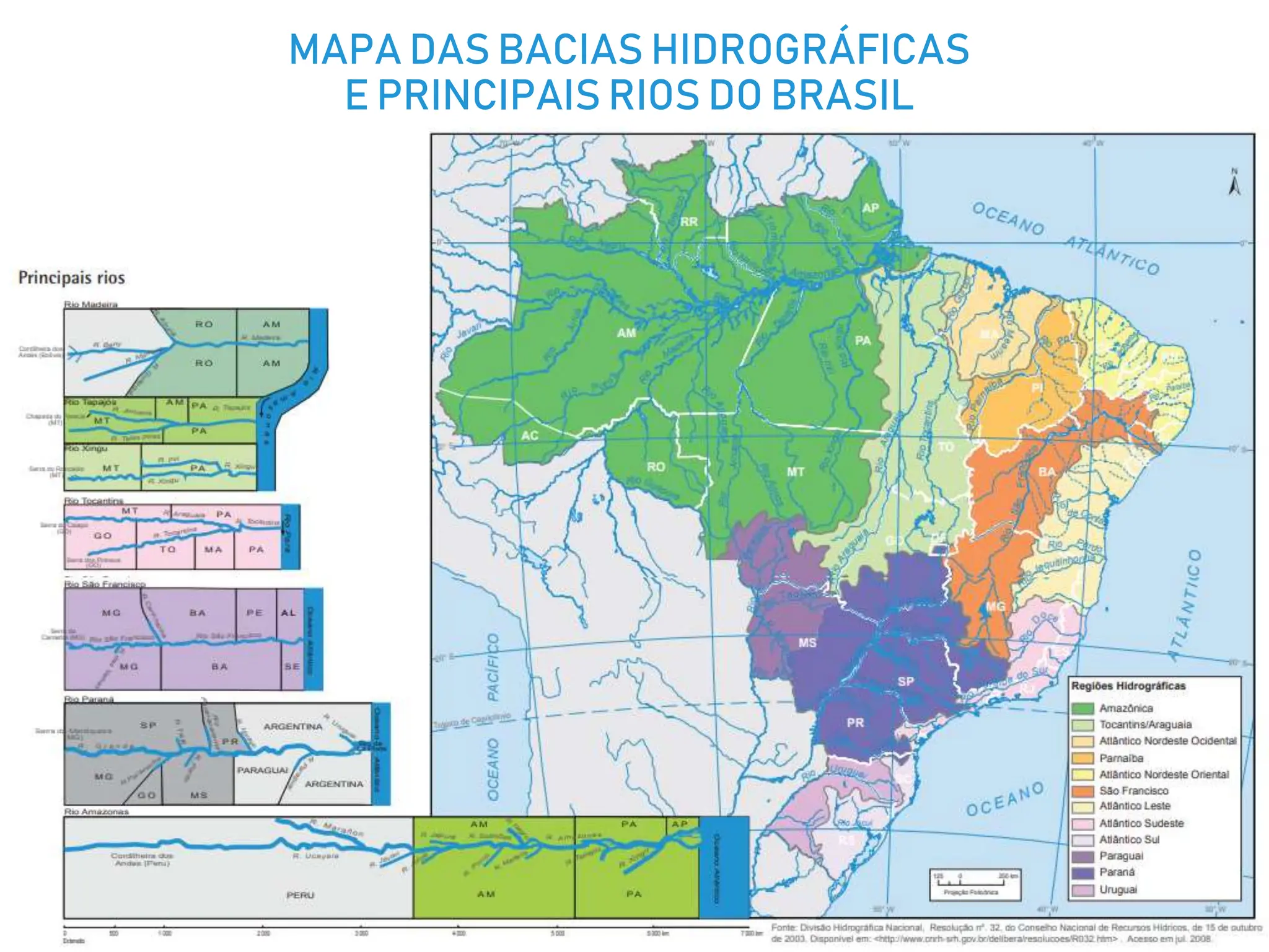 Hidrografia do Brasil - Rios e Bacias Hidrográficas | PPTX | Geography ...