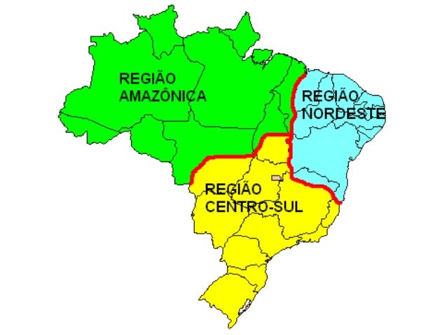 Brasil ibge x complexos regionais
