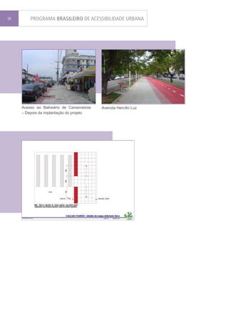 36       PROGRAMA BRASILEIRO DE ACESSIBILIDADE URBANA




     Acesso ao Balneário de Canasvieiras   Avenida Hercílio Luz
     – Depois da implantação do projeto
 