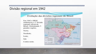 Divisão regional em 1942
 
