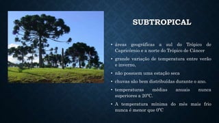 Brasil: Clima e Hidrografia (resumo) | PPTX