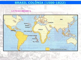 BRASIL COLÔNIA (1500-1822)

A UNIÃO IBÉRICA
 