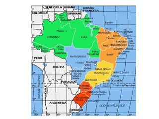 Atravessado pela Linha do Equador e pelo Trópico de Capricórnio. Maior parte do território na zona térmica tropical e uma porção menor na zona temperada sul. 