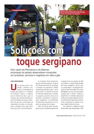 Brasil energia óleo & gás jan 2014   ed 398 - pag 43 - 44