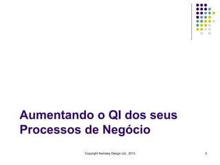 Aumentando o QI dos seus
Processos de Negócio
Copyright Kemsley Design Ltd., 2013

3

 