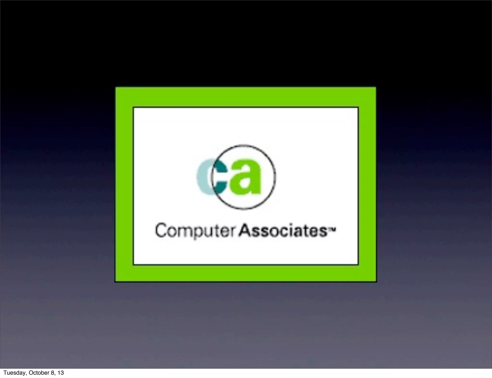 Tuesday, October 8, 13
 