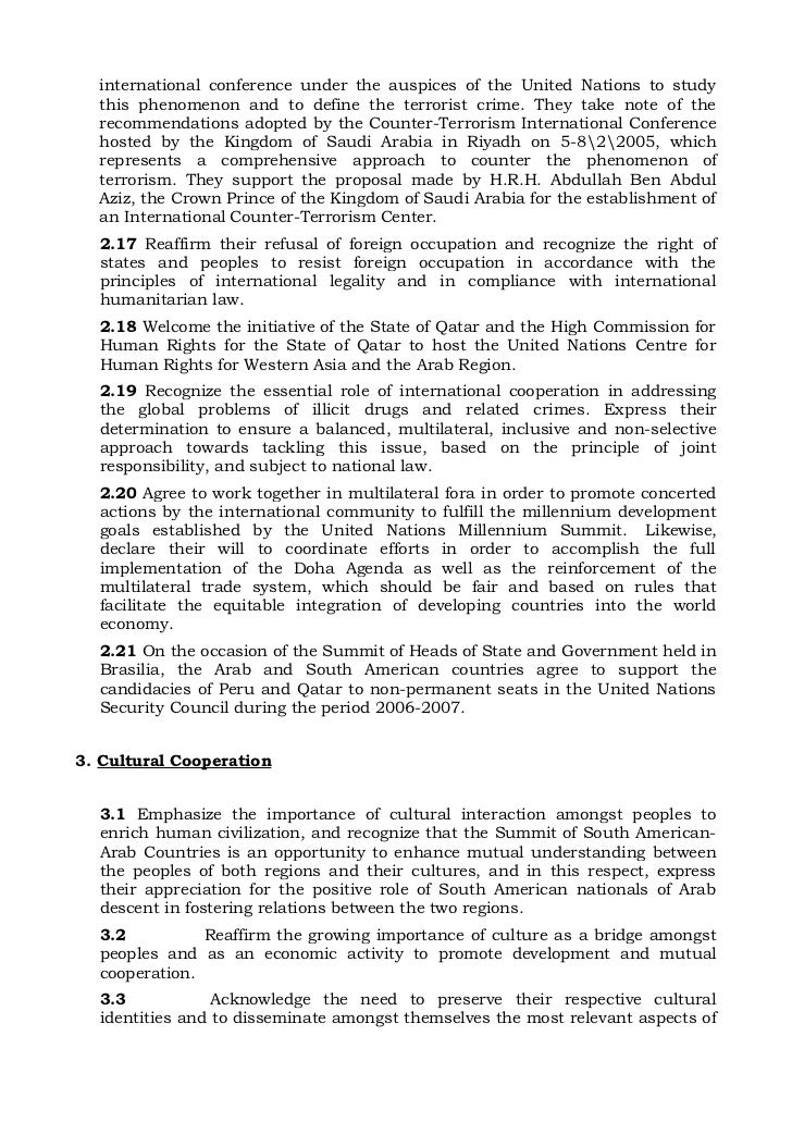 Brasilia declaration