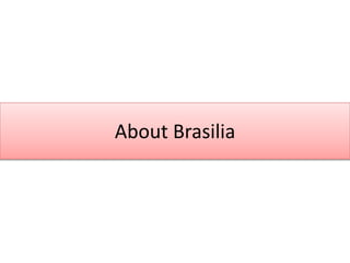 About Brasilia
 