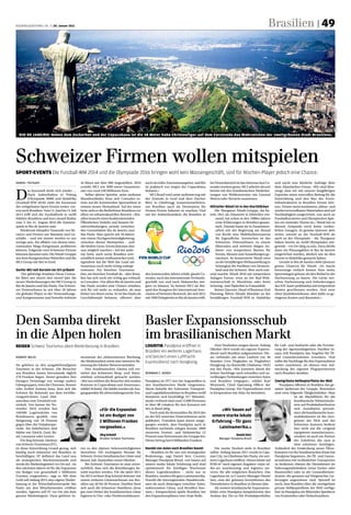 HANDELSZEITUNG | nr. 3 | 20. Januar 2011                                                                                                                                                   Brasilien | 49




                                                                                                                                                                                                                                            KEystonE/suE CunningHam
  Rio De JaneiRo: neben dem Zuckerhut und der Copacabana ist die 38 Meter hohe Christusfigur auf dem Corcovado das Wahrzeichen der zweitgrössten stadt Brasiliens.




Schweizer Firmen wollen mitspielen
spoRt-events Die Fussball-Wm 2014 und die olympiade 2016 bringen wohl kein massengeschäft, sind für nischen-Player jedoch eine Chance.
daNiel tsChudy                                   44 Büros mit über 900 Angestellten. 2010        auch ein tolles Tourismusangebot; und Rio        Im Firmenbereich ist das Interesse laut Ce-   und sucht nun ähnliche Aufträge über
                                                 erzielte MCI wie 2009 einen Gesamtum-           ist praktisch nur wegen der Copacabana           rezales sowieso gross; MCI arbeitet derzeit   dem Atlantischen Ozean. «Wir sind über-


D
         as Karussell dreht sich wieder …        satz von rund 230 Millionen Euro.               bekannt.»                                        bereits mit den brasilianischen Niederlas-    zeugt, dass wir mit unserer langjährigen
         Nach Aufenthalten in Peking                 Selber aktiver Sportler, unter anderem          MCI Brazil wird unter anderem eng mit        sungen von Weltkonzernen wie General          Expertise einen wertvollen Beitrag für die
         (Olympiade 2008) und Südafrika          Marathonläufer, freut sich Cerezales ex-        der Zentrale in Genf und dem Zürcher             Motors oder Novartis zusammen.                Entwicklung und den Bau der Event-
(Fussball-WM 2010) zieht die Karawane            trem auf die kommenden Sportanlässe in          Büro in Glattbrugg zusammenarbeiten,                                                           Infrastrukturen in Brasilien leisten kön-
der weltgrössten Sport-Events weiter, vor-       seinem neuen Heimatland. Auf der einen          um Brasilien auch als Destination für            Hüttwiler Nüssli ist in den Startblöcken      nen. Unsere meist modularen, abbau- und
erst nach Brasilien: Vom 13. Juni bis 13. Juli   Seite sieht er die Bedürfnisse Brasiliens vor   Firmen-Events bekannt zu machen. Und                 Die Thurgauer Nüssli-Gruppe, die be-      wiederverwendbaren Materialien sind auf
2014 trifft sich die Fussballwelt in zwölf       allem im infrastrukturellen Bereich: «Bra-      mit der Aufmerksamkeit, die Brasilien in         reits 1941 als Zimmerei in Hüttwilen ent-     Nachhaltigkeit ausgerichtet, was auch an
Städten Brasiliens und kurz darauf finden        silien braucht einen funktionierenden                                                                stand, hat schon in den 1980er-Jahren     Fussballturnieren und Olympischen Spie-
vom 5. bis 21. August 2016 die Sommer-           Öffentlichen Verkehr und bessere Di-                                                                 erste Erfahrungen in Brasilien gesam-     len ein zentrales Thema ist.» Nüssli hat zu
spiele in Rio de Janeiro statt.                  rektverbindungen; primär zwischen                                                                    melt. Damals baute sie in Zusammen-       diesem Zeitpunkt noch keine verläss-
   Wiederum kämpfen Tausende von Be-             den Grossstädten Rio de Janeiro und                                                                  arbeit mit der Regierung am Strand        lichen Zusagen, ist gemäss Quenzer aber
ratern und Firmen um Mandate und Ge-             São Paulo. Man spricht seit 50 Jahren                                                                von Recife eine Multifunktionsarena       sicher, sowohl an der Fussball-WM als
schäfte – und wie immer werden es nur            von einem Hochgeschwindigkeitszug                                                                    für Jugendliche. Inzwischen ist das       auch an der Olympiade – die Thurgauer
wenige sein, die effektiv von diesen inter-      zwischen diesen Metropolen – und                                                                     Schweizer Unternehmen zu einem            haben bereits an zwölf Olympiaden mit-
nationalen Mega-Ereignissen profitieren          die beiden Gross-Events könnten dies                                                                 führenden und weltweit tätigen An-        gewirkt – vor Ort tätig zu sein. Dazu dürfte
können. Folgende zwei Schweizer Firmen           nun möglich machen.» Auf der ande-                                                                   bieter von temporären Bauten für          dann ein Planungsbüro in Rio de Janeiro
könnten darunter sein: Die Nüssli-Gruppe         ren Seite, auch wenn Brasilien wirt-                                                                 Events, Messen und Ausstellungen ge-      eingerichtet werden, ähnlich wie sie dies
aus dem thurgauischen Hüttwilen und die          schaftlich immer einflussreicher wird,                                                               wachsen. So konstruierte Nüssli etwa      bereits in Südafrika gemacht haben.
MCI Group mit Sitz in Genf.                      irgendwie hat die Welt das Land am                                                                   an der letztjährigen Weltausstellung in      Gerade in Rio de Janeiro sieht Quenzer
                                                 Amazonas noch nicht richtig wahrge-                                                                  Schanghai die Pavillons von Deutsch-      grosse Chancen für Nüssli: «Es macht
Genfer MCI seit Kurzem vor Ort präsent           nommen. Ein bisschen Tourismus                                                                       land und der Schweiz. Aber auch nati-     heutzutage einfach keinen Sinn mehr,
    Der gebürtige Katalane Oscar Cereza-         hier, ein bisschen Fussball da – aber Brasi-    den kommenden Jahren erhält, glaubt Ce-          onal machte Nüssli 2010 mit temporären        Sportanlagen grösser als den Bedarf in der
les führt seit einem drei viertel Jahr die       lien hat sich noch nie richtig gut verkauft,    rezales, auch das internationale Verbands-       Anlagen Furore, etwa an der Rad-Welt-         Nachnutzung zu bauen. Die Lücke zwi-
neuen Niederlassungen der MCI Group in           so Cerezales. «Vor allem Rio de Janeiro und     geschäft von und nach Südamerika stei-           meisterschaft in Mendrisio oder beim          schen Nachnutzung und Anforderungen
Rio de Janeiro und São Paulo. Das Schwei-        São Paulo werden eine Chance erhalten,          gern zu können. So betreut MCI als Bei-          Schwing- und Älplerfest in Frauenfeld.        des IOC kann problemlos mit temporären
zer Unternehmen ist seit über 20 Jahren          sich für viel mehr zu verkaufen, als man        spiel den Kongress der International Asso-           Rainer Quenzer, Head of Business Unit     Bauten geschlossen werden. Und zwar
ein globaler Player in der Veranstaltungs-       bisher von ihnen weiss. So ist São Paulo als    ciation of Dentistry Research, der sich 2012     Planning, führte Nüsslis Mandate an der       ohne Qualitätseinbusse, aber dafür zu ge-
und Kongressszene und betreibt weltweit          Geschäftsstadt bekannt, offeriert aber          mit 7000 Delegierten in Rio de Janeiro trifft.   letztjährigen Fussball-WM in Südafrika        ringeren Kosten und Bauzeiten.»




Den Samba direkt                                                                                 Basler Expansionsschub
in die Alpen holen                                                                               im brasilianischen Markt
Reisen schweiz tourismus plant niederlassung in Brasilien.                                       Logistik Panalpina eröffnet in                      Zwei Neuheiten zeugen davon: Anfang        für Luft- und Seefracht oder die Erweite-
                                                                                                                                                  Oktober 2010 wurde ein eigener Express-       rung der Agenturtätigkeiten. Darüber hi-
                                                                                                 Brasilien ein weiteres Lagerhaus                 dienst nach Brasilien aufgenommen. Die-       naus will Panalpina das Angebot für Öl-
roBert Wildi                                     strumente der elektronischen Werbung,           und lanciert einen Luftfracht-                   ser verbindet mit einer Laufzeit von 30       und Gasunternehmen erweitern. Und
                                                 der Medienarbeit sowie eine intensive Be-       Expressdienst nach Hongkong.                     Stunden (von Flughafen zu Flughafen)          sollte die Nachfrage für den Expressdienst
Sie gehören zu den ausgabefreudigsten            treuung der lokalen Reiseveranstalter.                                                           Hongkong via Huntsville (Alabama, USA)        weiter zunehmen, sei ebenso eine Auf-
Touristen in der Schweiz. Die Besucher              Den brasilianischen Gästen soll ver-                                                          mit São Paulo. «Wir kommen damit der          stockung der eigenen Flugoperationen
aus Brasilien lassen hierzulande täglich         mehrt das Schweizer Berg- und Natur-            NormaN C. BaNdi                                  hohen Nachfrage nach schnellen und zu-        nach Brasilien denkbar.
270 Franken liegen. Teurer gestalten ihre        erlebnis schmackhaft gemacht werden.                                                             verlässigen Verbindungen zwischen Asien
hiesigen Ferientage nur wenige andere            «Bei uns erleben die Besucher den totalen       Panalpina ist 1977 mit vier Angestellten in      und Brasilien entgegen», erklärt Karl         Zweitgrösste Helikopterflotte der Welt
Gästegruppen, etwa die Chinesen, Russen          Kontrast zu Copacabana und Amazonas»,           den brasilianischen Markt eingetreten.           Weyeneth, Chief Operating Officer der            Panalpina offeriert in Brasilien das ge-
oder Araber. Kommt dazu, dass sich die           erklärt Schmid. Die Städte werden als Aus-      Heute betreibt der Schweizer Transport-          Panalpina Group. Der Expressdienst wird       samte Spektrum der Gruppe. Besonders
Schweiz für Reisende aus dem bevölke-            gangspunkte für abwechslungsreiche Tou-         und Logistikdienstleister in Brasilien zwölf     in Kooperation mit Atlas Air betrieben.       sind etwa folgende Tätigkeitsfelder: Man
rungsreichsten Land Süd-                                                                         Standorte und beschäftigt 517 Mitarbei-                                                                      ist als Marktführer für die
amerikas zum Trendziel ent-                                                                      tende; weltweit sind rund 15 000 Personen                                                                    brasilianische Telekomindu-
wickelt. Von Januar bis No-                                                                      in über 80 Ländern für den Konzern mit                                                                       strie auf Produktdistribution
vember 2010 wurden fast                                        «Für die Expansion                Sitz in Basel tätig.                                   «Wir bauen auf                                        und -installation speziali-
160 000 Logiernächte von                                                                            Noch sind die Kennzahlen für 2010 des                                                                     siert; die brasilianische Auto-
Brasilianern gezählt, eine                                     ist ein Budget von                an der SIX notierten Unternehmens nicht           unsere starke lokale                                       mobilindustrie ist die viert-
Steigerung von 18 Prozent                                      2 Millionen Franken               publiziert. Trotzdem kann davon ausge-            Erfahrung – für ganz                                       grösste der Welt und der
gegen über der Vorjahrespe-                                                                      gangen werden, dass Panalpina auch in                                                                        Schweizer Konzern bedient
riode. Am beliebtesten sind                                    vorgesehen.»                      Brasilien nochmals zulegen konnte. 2009               Lateinamerika.»                                        hier nicht nur die «original
Städte wie Zürich, Genf, Ba-                                                                     steuerten Zentral- und Südamerika 12                                                                         equipment manufacturers»,
                                                               Jürg schmid                                                                                         Daniel setz
sel, Lausanne oder Luzern.                                                                       Prozent zum Nettoumsatz der Gruppe bei:                                                                      sondern ist auch ein Partner
                                                               direktor schweiz tourismus                                                               manager Panalpina Brazil
    Für Jürg Schmid, Direktor                                                                    Dieser betrug fast 6 Milliarden Franken.                                                                     der Zulieferer, die «just in
von Schweiz Tourismus (ST),                                                                                                                                                                                   time solutions» benötigen.
ist diese Entwicklung Grund genug, sich          ren zu den alpinen Sehenswürdigkeiten           Handel von Asien nach Brasilien boomt               Die zweite Neuheit steht in Brasilien      Anlässlich der Entdeckung neuer Ölvor-
künftig noch intensiver mit Brasilien zu         beworben. Die wichtigsten Monate für               «Brasilien ist für uns von strategischer      selbst: Anfang Januar 2011 wurde in Caja-     kommen vor der brasilianischen Küste hat
beschäftigen. ST definiert das Land neu          Schweiz-Ferien brasilianischer Gäste sind       Bedeutung», sagt Daniel Setz, Country            mar City, im Gliedstaat São Paulo, ein wei-   Panalpina begonnen, die Öl- und Gasun-
als strategischen Wachstumsmarkt und             Januar, Juli, September sowie Oktober.          Manager Panalpina Brazil, «wir bauen auf         teres Lagerhaus eröffnet. Dieses bietet auf   ternehmen mit verlässlichen Transporten
stockt die Marketingmittel vor Ort auf. «In          Bei Schweiz Tourismus ist man zuver-        unsere starke lokale Erfahrung und sind          8760 m² nach eigenen Angaben «state-of-       zu bedienen; ebenso die Dienstleister im
den nächsten Jahren ist für die Expansion        sichtlich, dass sich die Bemühungen be-         optimistisch für künftiges Wachstum              the-art warehousing and logistics ser-        Nahrungsmittelsektor (etwa Zucker oder
ein Budget von gesamthaft 2 Millionen            zahlt machen werden. Für die Jahre 2011         dieses Logistikmarktes – nicht nur in            vices» für alle möglichen Branchen. Das       Baumwolle) oder in der Gesundheitsin-
Franken vorgesehen», sagt er. Mit dem            bis 2014 rechnet Jürg Schmid defensiv mit       Brasilien, sondern für ganz Lateinamerika.       Lagerhaus ist, so Country Manager Daniel      dustrie, die genauso auf fristgerechte Lie-
Geld soll Anfang 2012 eine eigene Nieder-        einem weiteren Gästewachstum aus Bra-           Sowohl die interregionalen Handelsvolu-          Setz, eine der grössten Investitionen des     ferungen angewiesen sind. Speziell ist
lassung in der Wirtschaftsmetropole São          silien um 30 bis 40 Prozent. Darüber freut      men als auch diejenigen zwischen Asien,          Dienstleisters in Brasilien in diesem Jahr.   noch, dass Brasilien über die zweitgrösste
Paolo mit drei Mitarbeitenden eröffnet           sich auch die Schweizer Hotellerie, denn        insbesondere China, und Brasilien boo-              Als weitere brasilianische Expansions-     private Helikopterflotte der Welt verfügt;
werden. Agieren will ST vor Ort mit dem          gut zwei Drittel der brasilianischen Gäste      men.» Entsprechend spiele Brasilien bei          felder ortet Panalpina beispielsweise den     hier ist Panalpina ein führender Spediteur
ganzen Marketingmix. Dazu gehören In-            logieren in Vier- oder Fünfsternehäusern.       den Expansionsplänen eine vitale Rolle.          Ausbau des Tür-zu-Tür-Produktportfolios       von Ersatzteilen oder Hubschraubern.
 