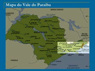 Mapa do Vale do Paraíba 