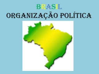 BRASIL
ORGANIZAÇÃO POLÍTICA
 