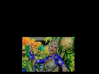 MÚSICA
A música deste país é un vivo reflexo da súa diversidade cultural. Algúns
xéneros son: Rock brasileño, brega, choro, música popular, samba…
Samba: Xurdiu en Baía e é a música máis coñecida de Brasil.
Logo vamos poñer un exemplo de música do Brasil:
https://www.youtube.com/watch?v=kk4uddaHdDE
 