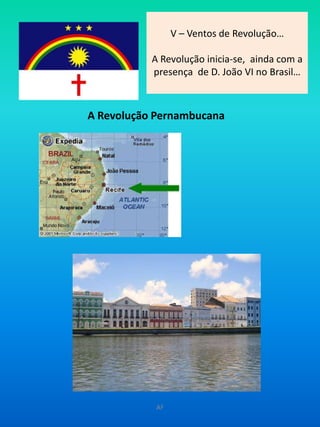           A esquadra partiu de Salvador rumo ao Rio de Janeiro, onde chegou no dia 8 de Março.Os membros da Família Real foram alojados em três prédios no centro da cidade. Os demais agregados espalharam-se pela cidade, em residências confiscadas à população assinaladas com as iniciais "P.R." ("Príncipe-Regente"), o que deu origem ao trocadilho "Ponha-se na Rua", ou "Prédio Roubado" como os mais irónicos diziam à época.Em Abril de 1808, o Príncipe Regente decretou a suspensão do alvará de 1785, que proibia a criação de indústrias no Brasil. Ficavam, assim, autorizadas as actividades em território colonial. A medida permitiu a instalação, em 1811, de duas fábricas de ferro, em São Paulo e em Minas Gerais. Mas o sopro de desenvolvimento parou por aí, pois a presença de artigos ingleses bem elaborados e a preços relativamente acessíveis bloqueava a produção de similares em território brasileiro. A eficácia da medida seria anulada pela assinatura dos Tratados de 1810: o Tratado de Aliança e Amizade e o Tratado de Comércio e Navegação. Por este último, o governo português concedia aos produtos ingleses uma tarifa preferencial de 15%, ao passo que a que incidia sobre os artigos provenientes de Portugal era de 16% e a dos demais países amigos, 24%. Na prática, findava o pacto colonial.AF