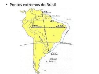• Pontos extremos do Brasil
 