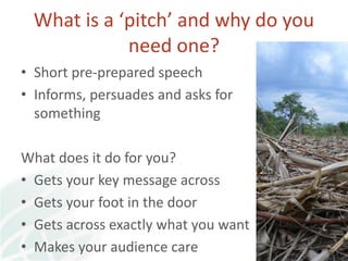 Key messaging and pitching for impact at Global Soil Week 2015