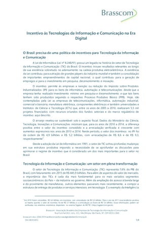 DOC) Informática e Telecomunicações no Brasil