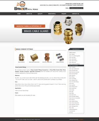 Brass conduit fittings & accessories i brass flexible conduit
