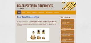 Brass dome nuts acorn nuts