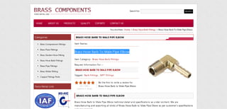 Brass hose barb to male pipe elbow