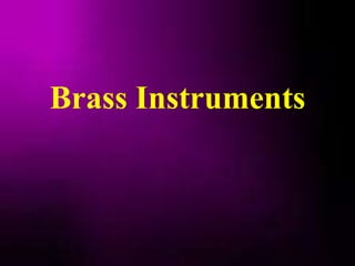Brass Instruments
 