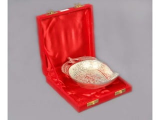 Etching  Italian Leaf  Mughlai Design Pure Brass Silver Plated Mug    SHIV SHAKTI ARTS