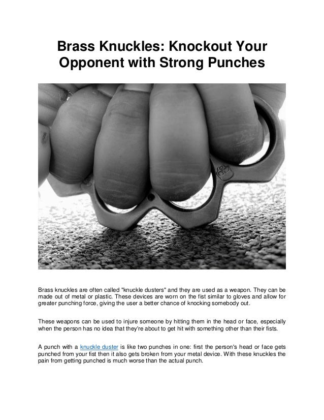 Brass Knuckles Knockout Your Opponent with Strong Punches.pdf