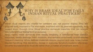 Brass Daily Example :Brass as the Metal of Everyday Worship: | PDF