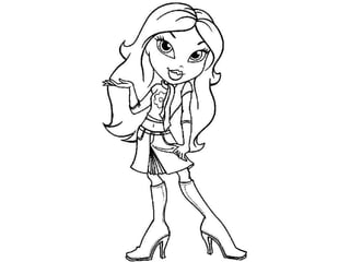 Bratz Colouring Pages and Kids Colouring Activities