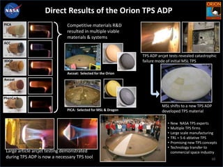 Stimulate a vibrant commercial space sector through helping to create new types of engagement, creation of new markets, and investments in future technologies 