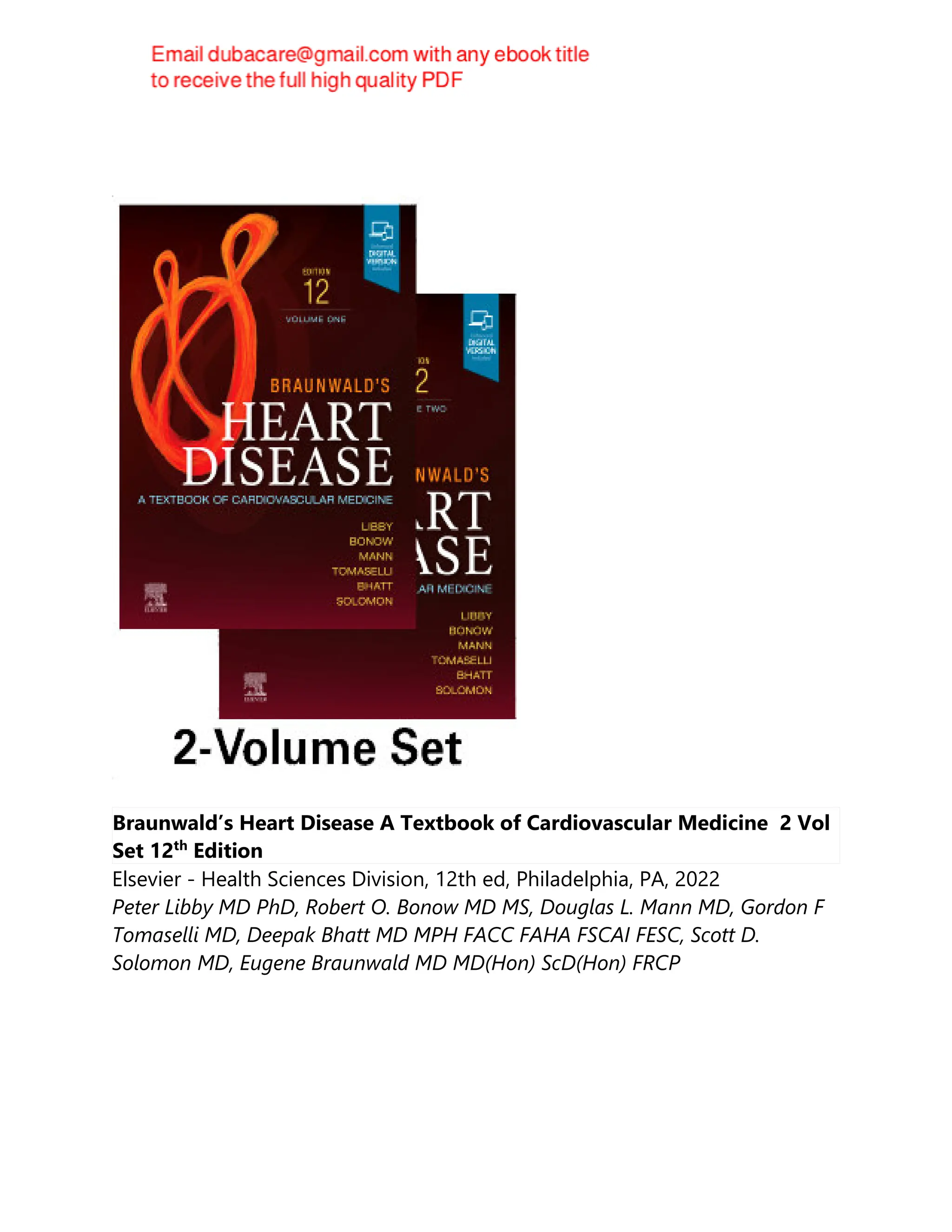 Braunwald's Heart Disease A Textbook of Cardiovascular Medicine 2