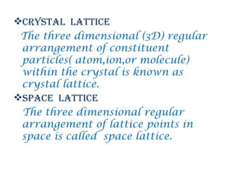 Bravais Lattices And Crystal Systems.pptx