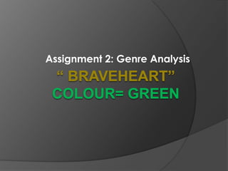Assignment 2: Genre Analysis
 