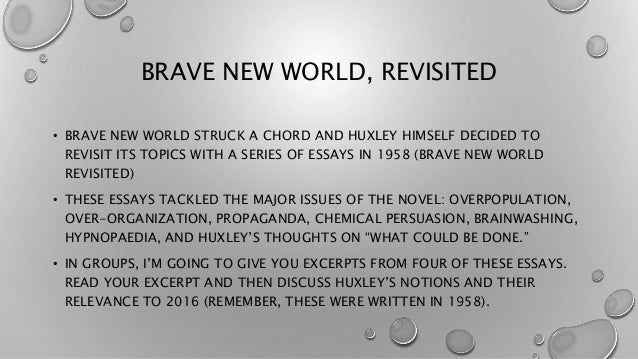 Sample Of English Essay Brave New World Essay On Science also Old English Essay Brave New World Essays Examples English