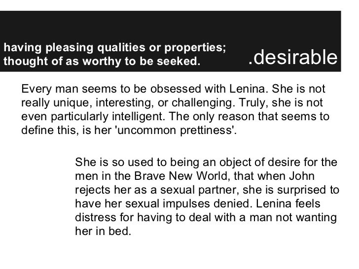 Brave new world lenina crowne