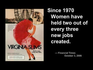 Women posted a net increase of 1.7
million jobs paying above the
median salary.
Men posted a net increase of
220,000 new j...