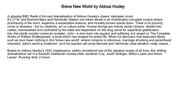 aldous huxley brave new world pdf