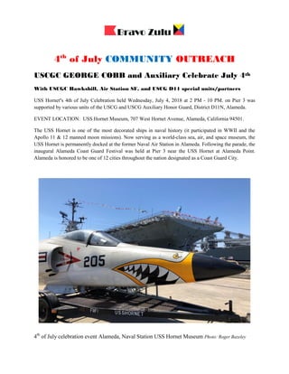 uss hornets 4th of july celebration 2025 alameda