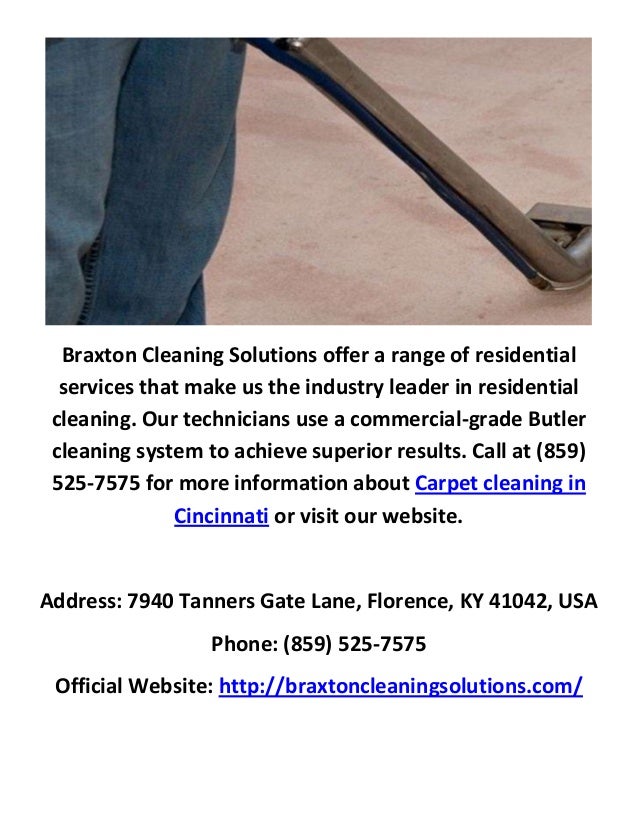Braxton Carpet Cleaning Solutions in Cincinnati, OH