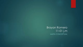 Brayan Romero
11-01 j.m
MAPA CONCEPTUAL
 