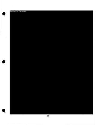 Summary of Transcripts

•

•

"--·

65

 