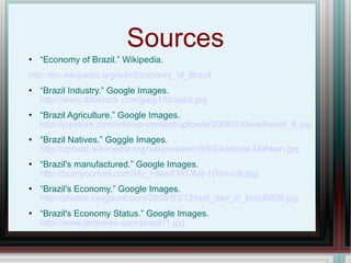 Brazil Sources Brazil's Economy | PPT