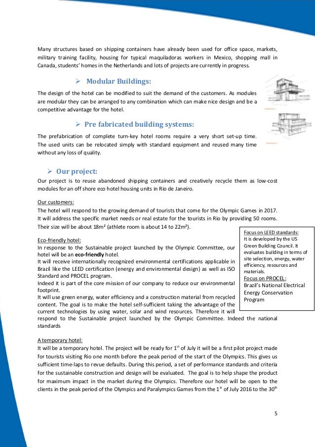 Develop hotel business plan