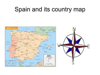 Spain and its country map 
