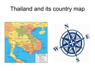 Thailand and its country map 