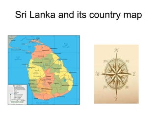 Sri Lanka and its country map 