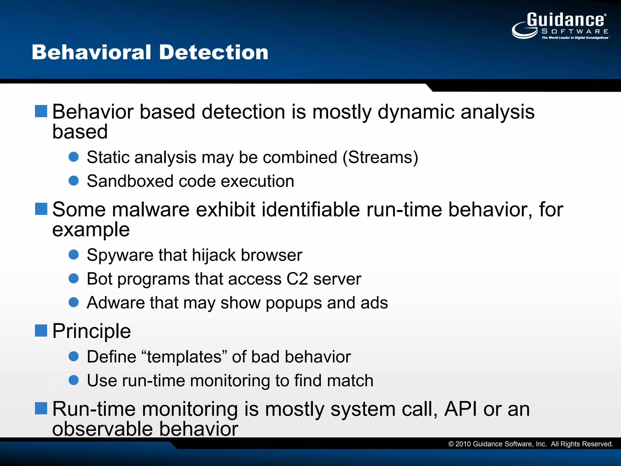 Integration with Bit9 (Whitelist/blacklist)