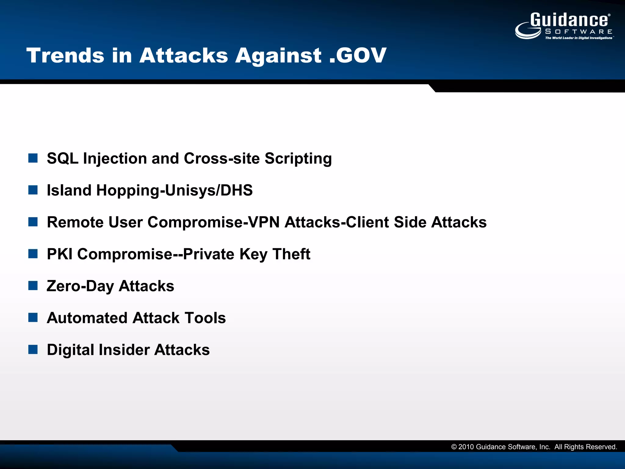attacks are becoming increasingly blended, cross-vector and targeted.